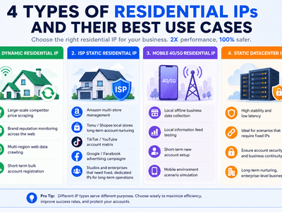 Scenarios of Four Subtypes of Residential IPs